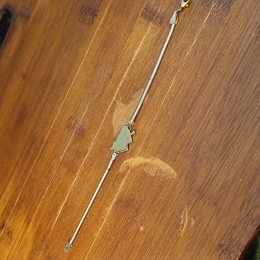 Vintage 14k Gold Heart Braclete